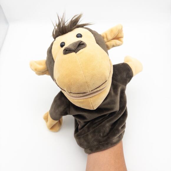 Safari Animal Hand Puppet Betterline Movable Mouths 9.5” Monkey Chimpanzee Chimp - Picture 6 of 7